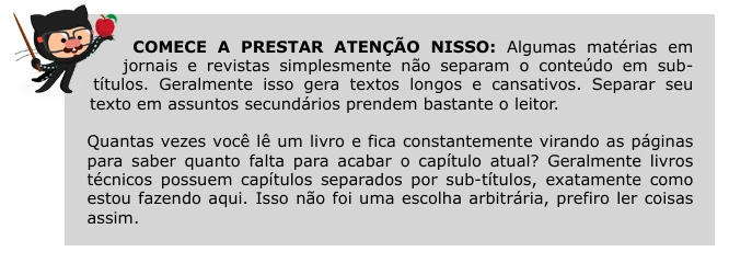 Exemplo de aside